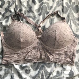 Light Grey Lacie  Bralette